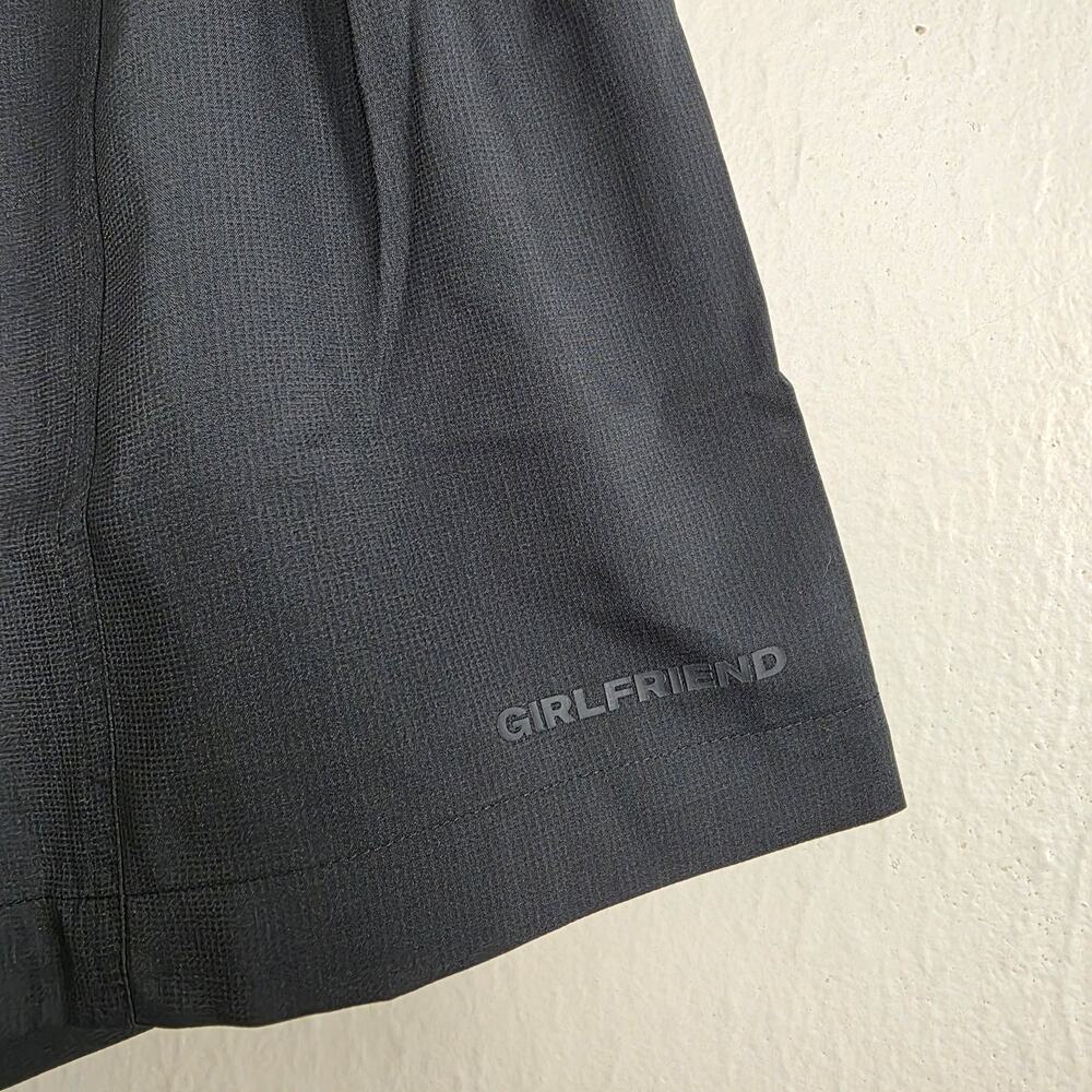Girlfriend Collective Mercer Camp High Waist Paperbag Short Black Medium NWT - Picture 8 of 8